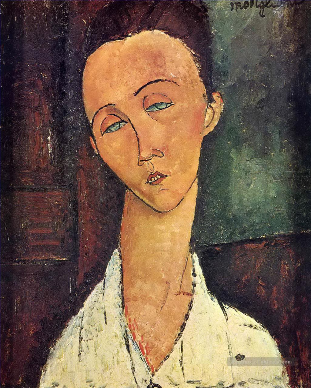 portrait de lunia czechowska 1918 Amedeo Modigliani Peintures à l'huile